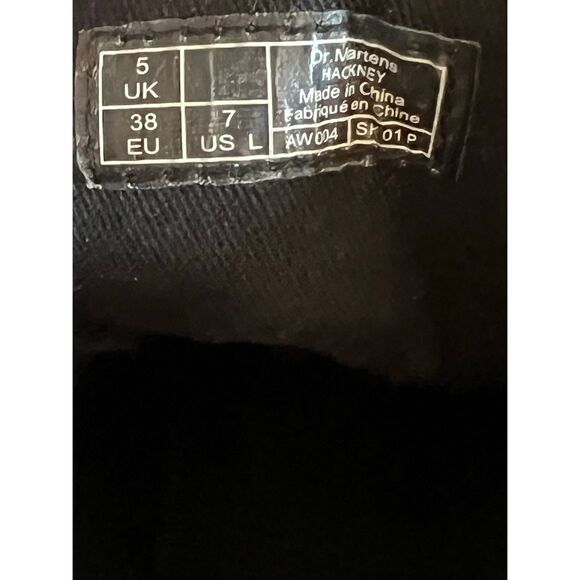 Doc Dr Martens Hackney Rose Floral black Canvas Boots US Size 7 EU 38 - Picture 7 of 7